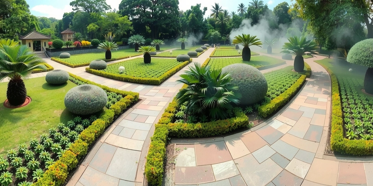 Lush botanical landscape
